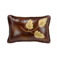 Highland Lodge Faux Leather Lumbar Pillow Pillow