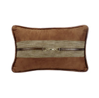 Highland Lodge Suede Buckle Detailed Lumbar Pillow Pillow