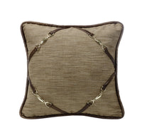 Highland Lodge Throw Pillow w/ Buckle Corners, 18x18 Pillow