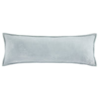 Stella Faux Silk Velvet Long Lumbar Pillow Icy Blue Pillow