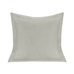 Single Flanged Washed Linen Pillow Light Gray Pillow