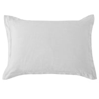 Washed Linen Tailored Dutch Euro Pillow Light gray Pillow