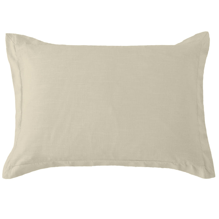 Washed Linen Tailored Dutch Euro Pillow Light tan Pillow