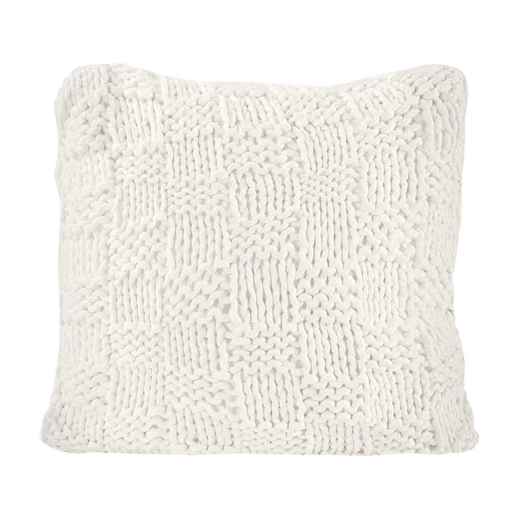 Chess Knit Euro Pillow, 27x27, 6 Colors Natural Pillow