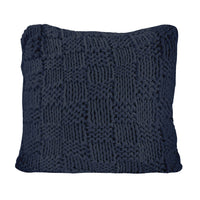 Chess Knit Euro Pillow, 27x27, 6 Colors Navy Pillow