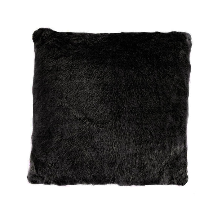 Oversized Arctic Bear Pillow, 22x22, Black Pillow