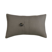 Piedmont Small Taupe/Gray Lumbar Pillow, 10x17 Pillow