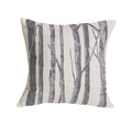 Printed Branches Cream & Gray Throw Pillow, 18x18 Pillow