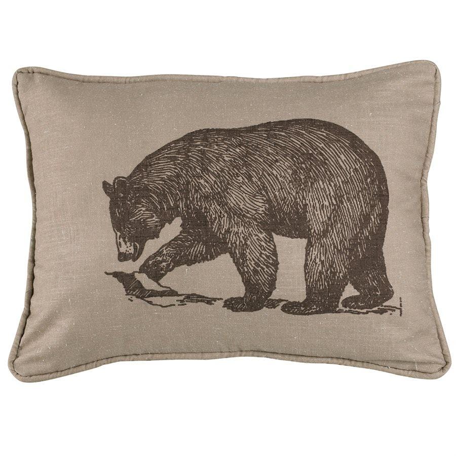 Printed Walking Bear Oblong Accent Pillow Pillow