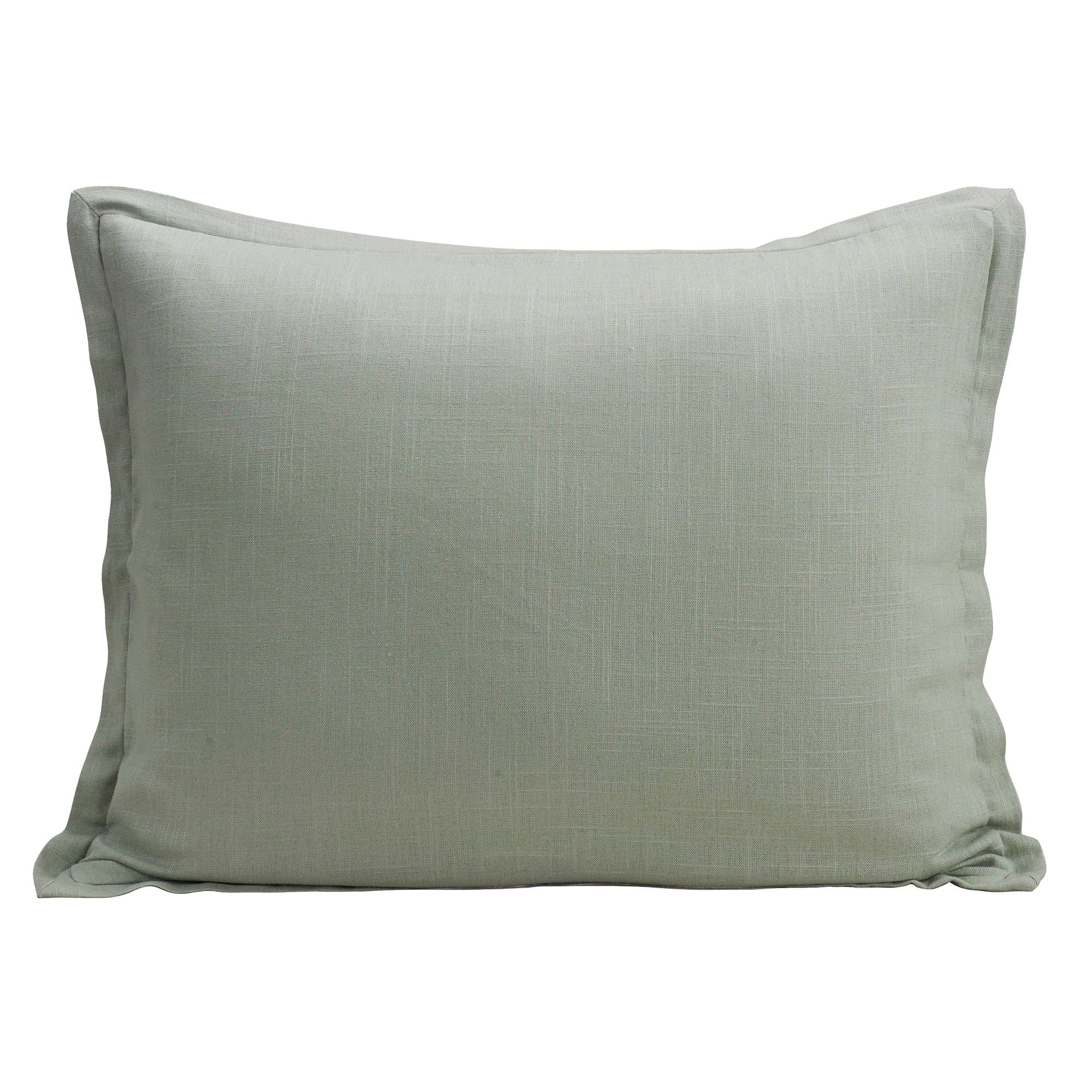 Washed Linen Tailored Dutch Euro Pillow Sage Pillow