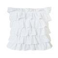Salado Tiered Ruffled Eyelet Pillow, 18x18 Pillow