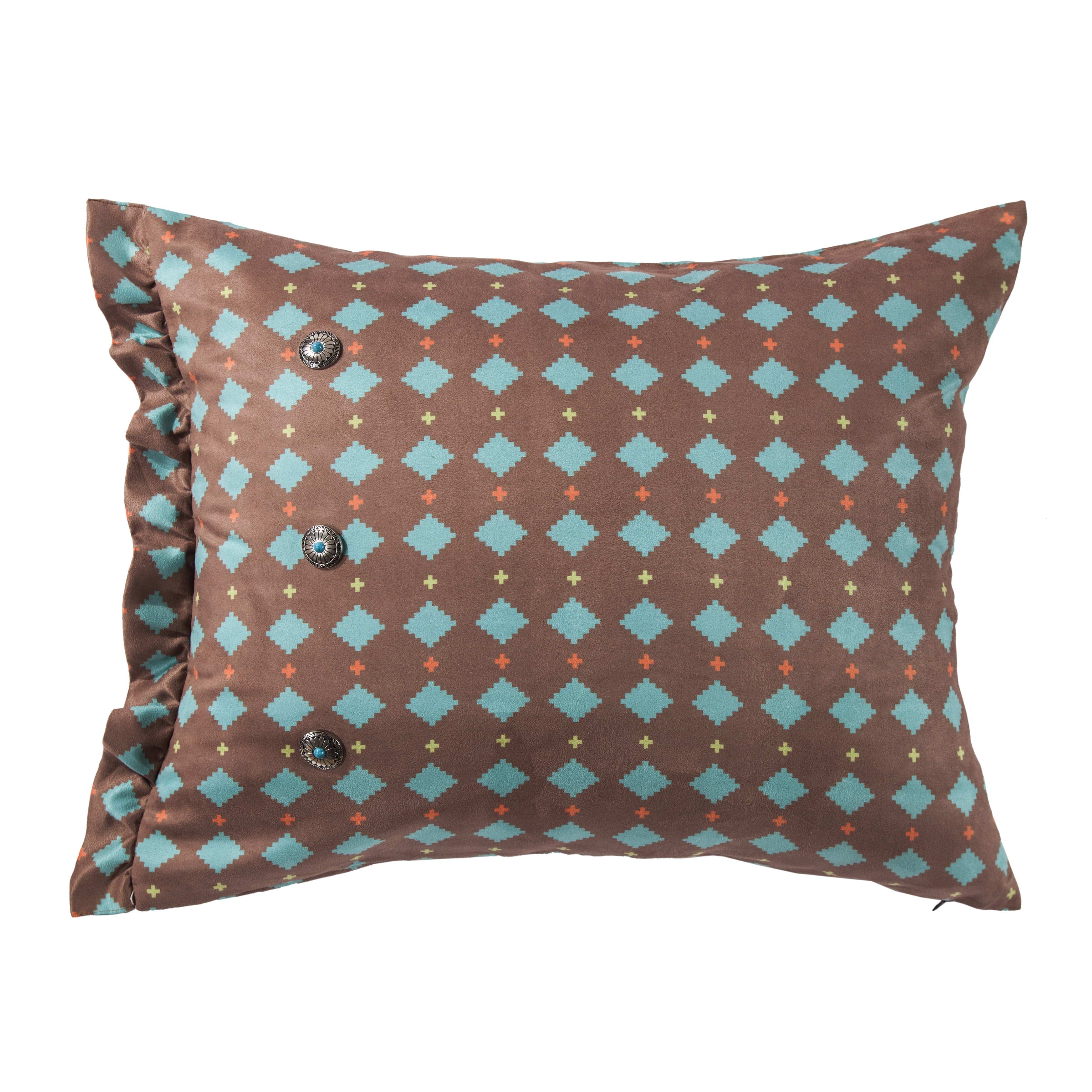 Paseo Road Serape Diamond Suede Pillow - Thumbnail 2