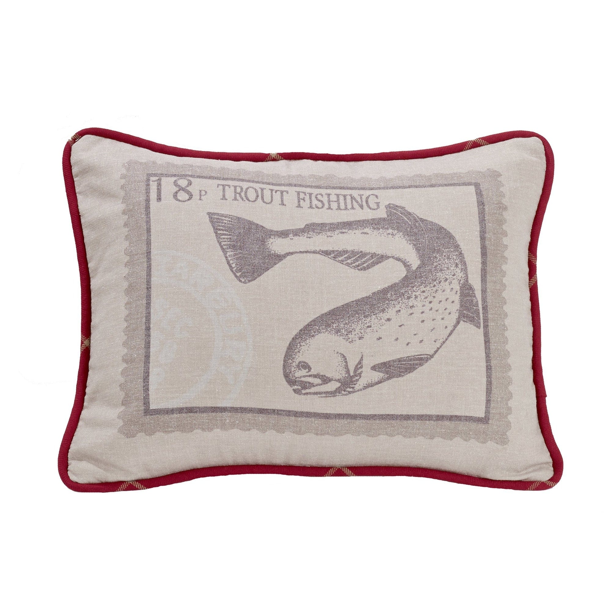 South Haven Printed Trout Accent Pillow, 16" x 21" Pillow