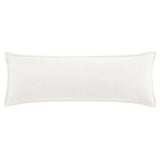 Stella Faux Silk Velvet Long Lumbar Pillow Stone Pillow