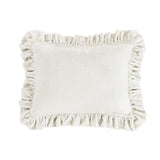 Stella Faux Silk Velvet Oblong Pillow Stone Pillow