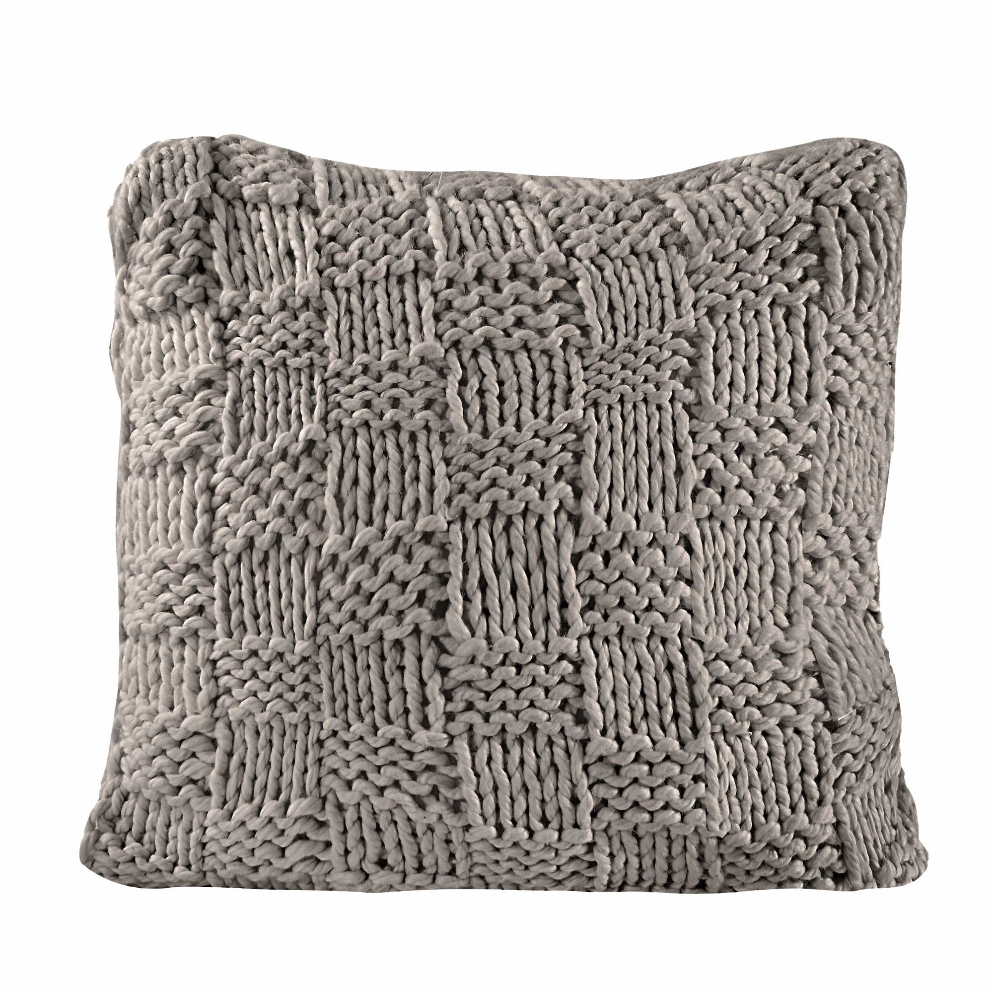 Chess Knit Euro Pillow, 27x27, 6 Colors Taupe Pillow