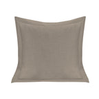 Single Flanged Washed Linen Pillow Taupe Pillow