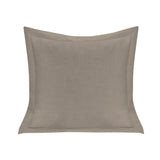Single Flanged Washed Linen Pillow Taupe Pillow