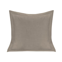 Single Flanged Washed Linen Pillow Taupe Pillow