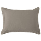 Washed Linen Tailored Dutch Euro Pillow Taupe Pillow