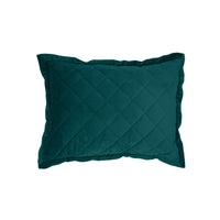 Velvet Diamond Quilted Boudoir Pillow, 6 Colors, 12x16 Teal Pillow