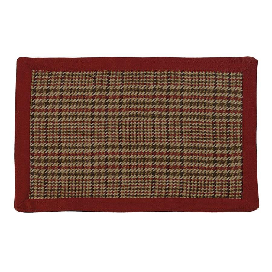 Bayfield 4-PC Placemat Set, Burgundy Houndstooth Placemat