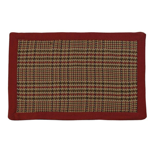 Bayfield 4-PC Placemat Set, Burgundy Houndstooth Placemat