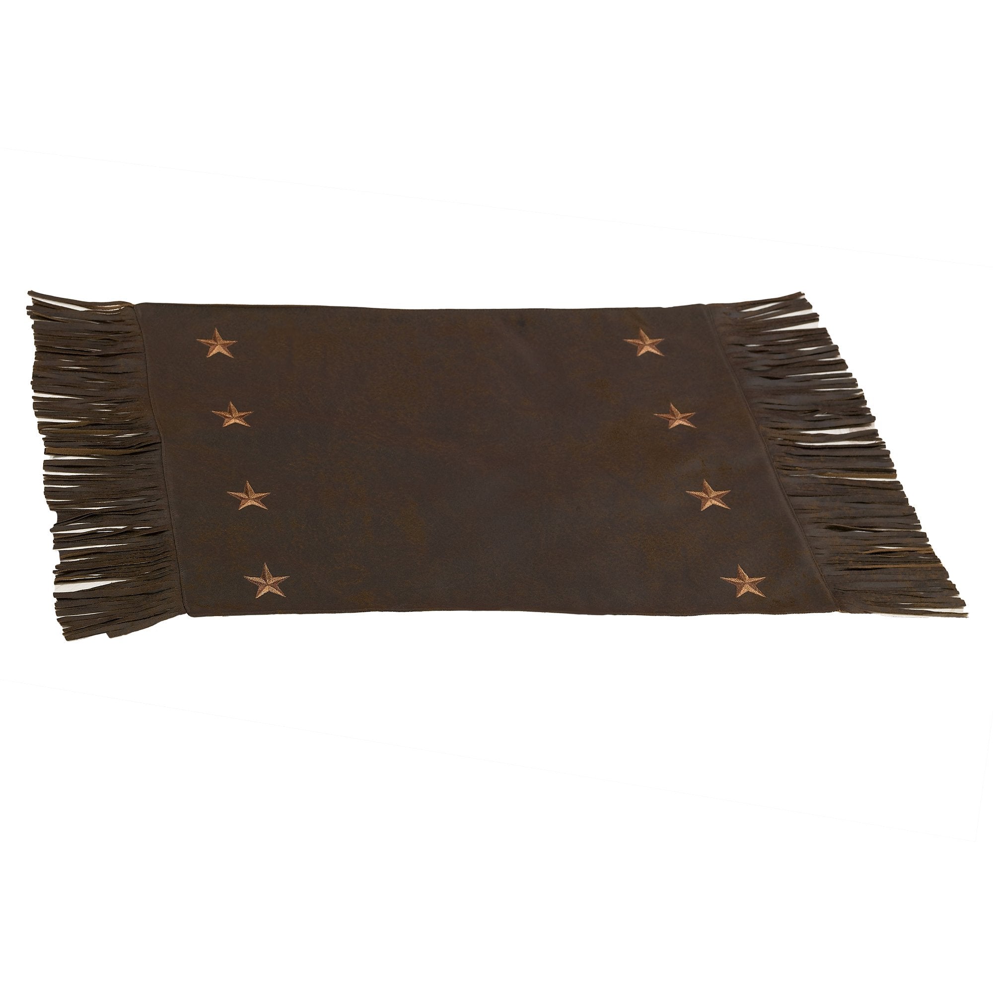 Laredo 4-PC Placemat Set, Chocolate Faux Leather Placemat