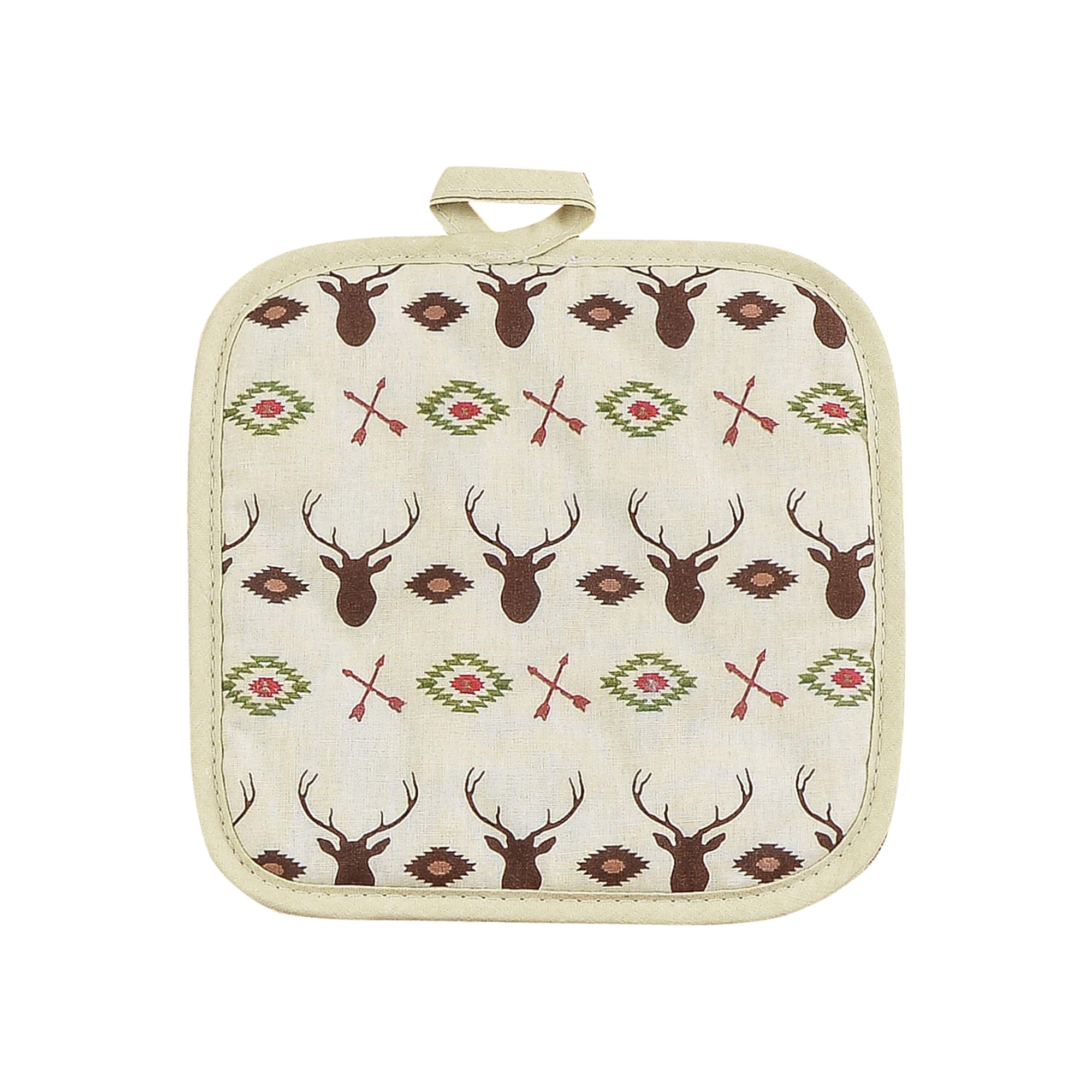 Aztec Multi Deer Printed Pot Holder Pot Holder