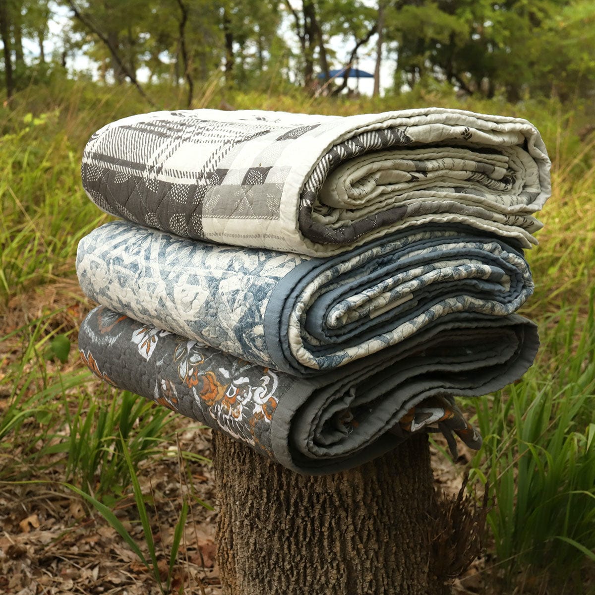 Abbie Western Paisley Reversible Quilt Set Quilt