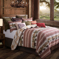 Bear Trail Reversible Quilt Set Quilt