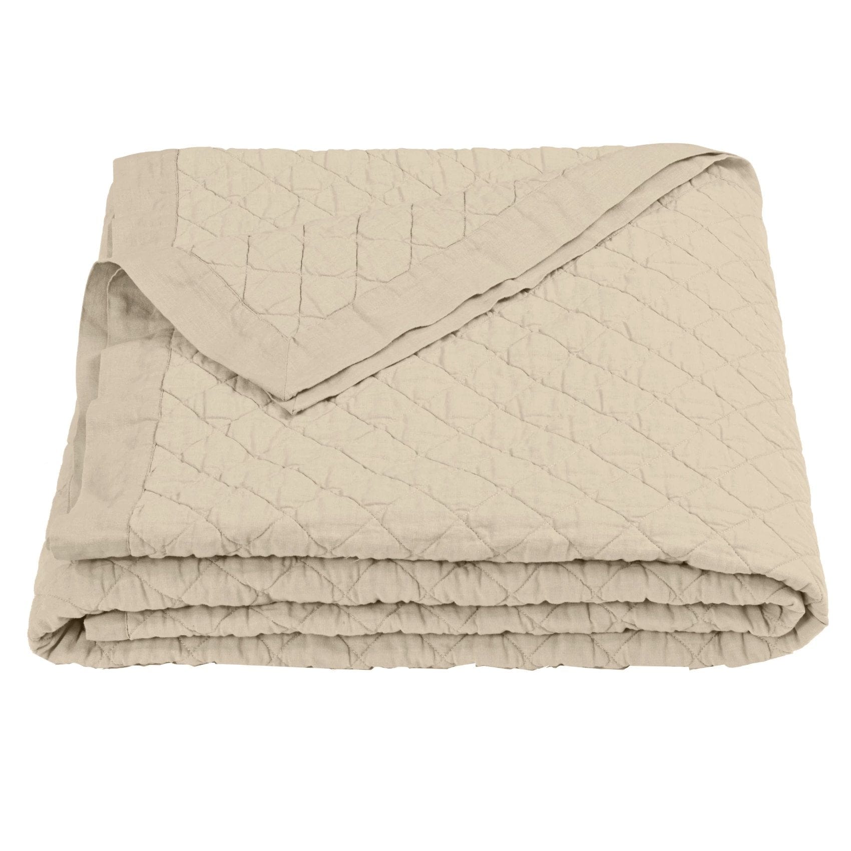 Linen Cotton Diamond Quilt Quilt