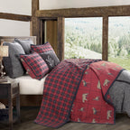 Woodland Plaid Reversible Quilt Set Quilt