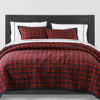 Woodland Plaid Reversible Quilt Set Quilt