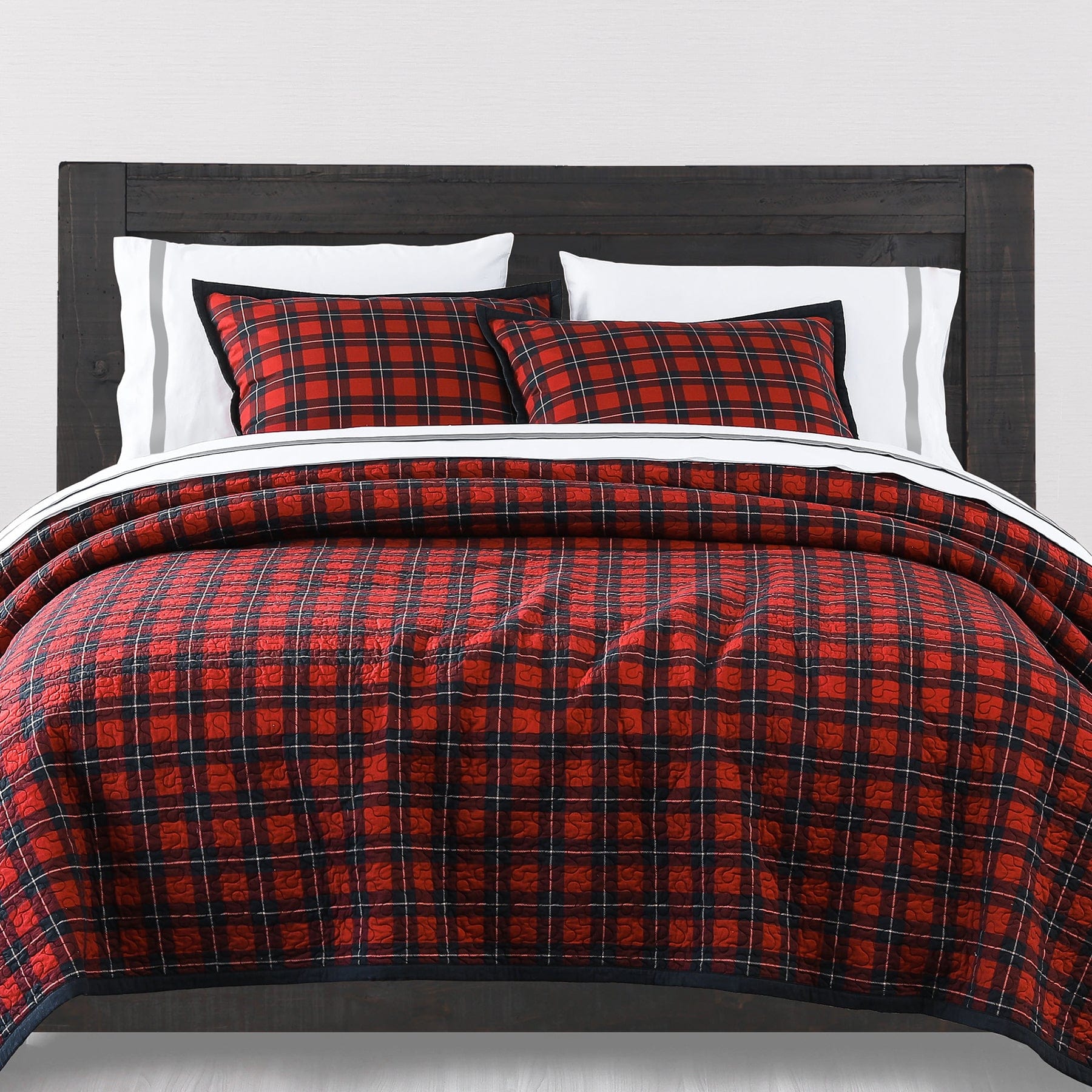 Woodland Plaid Reversible Quilt Set Quilt