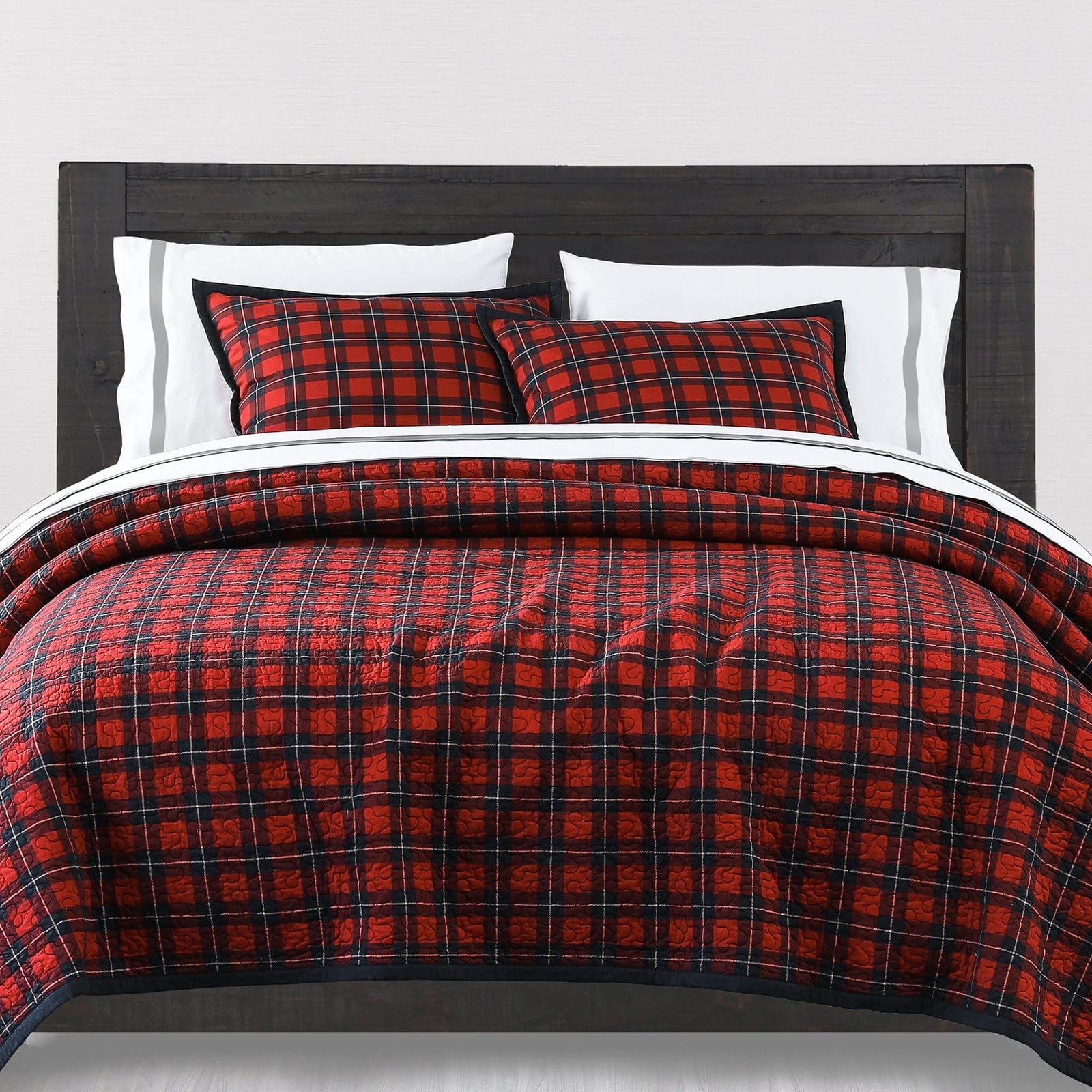 Woodland Plaid Reversible Quilt Set Quilt
