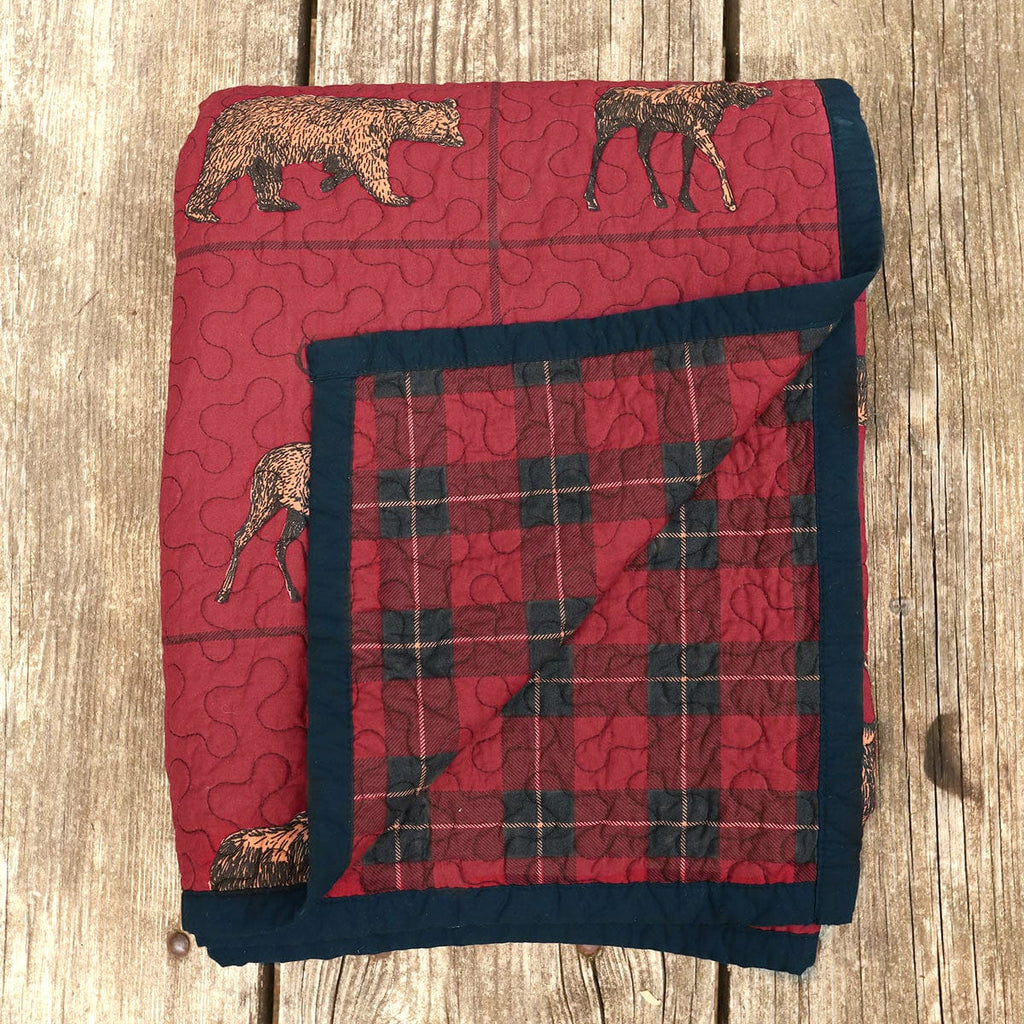 Woodland Plaid Reversible Quilt Set Quilt