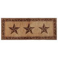 3-Star w/ Scroll Motif Kitchen/Bath Rug - Chocolate Rug