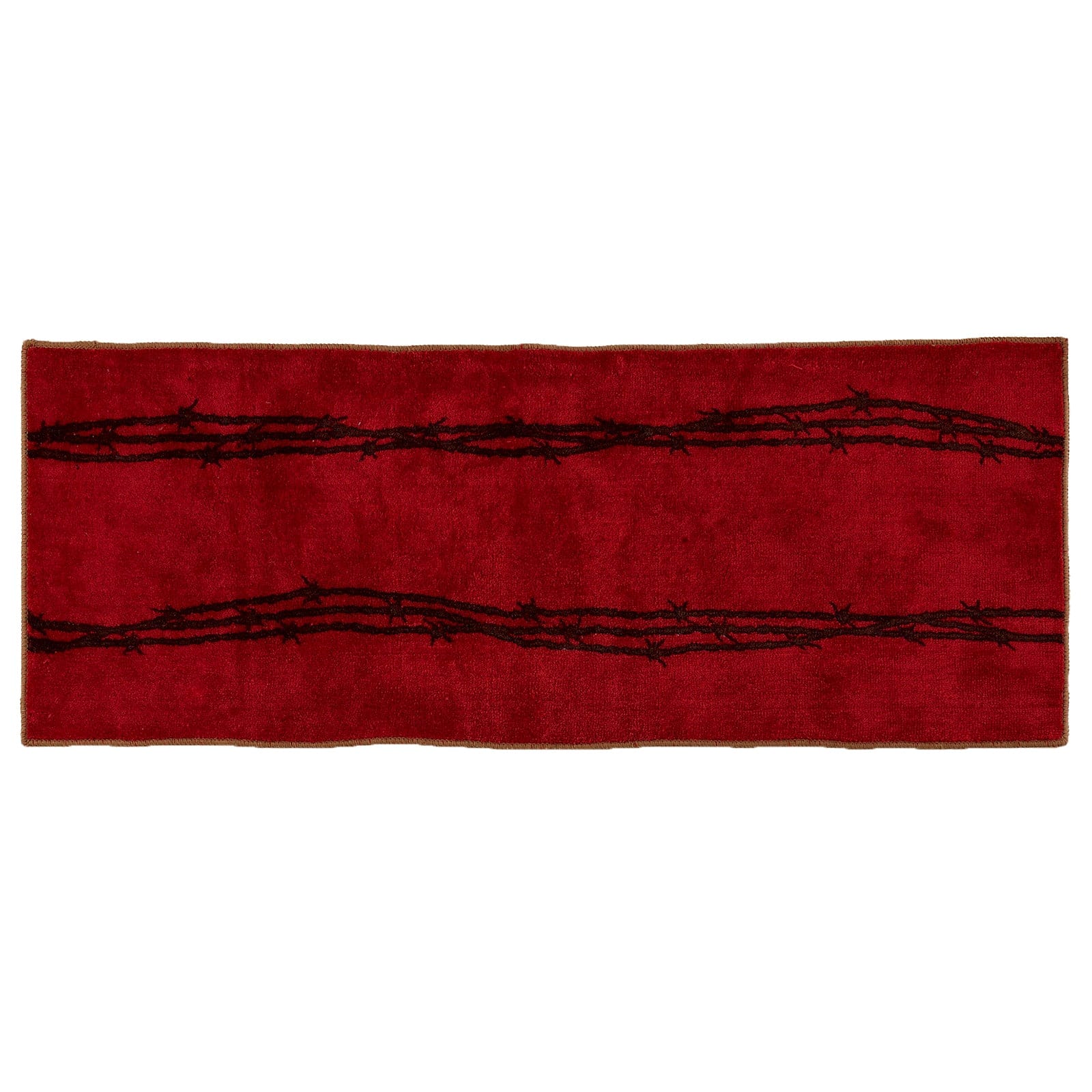 Red Barbwire Kitchen/Bath Rug Rug