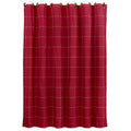 Red window pane shower curtain with button detail, 72x72 Sale-Bath