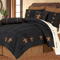 Laredo Black Star Comforter Set, Full Sale-Comforter