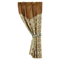 Alamosa Tan Faux Leather Single Panel Curtain Sale-Curtain