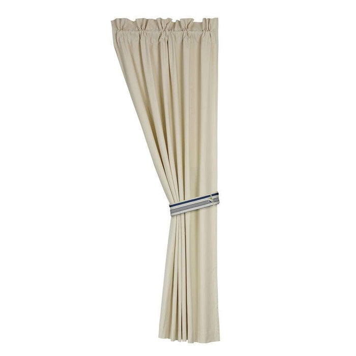 Beaufort Natural Canvas Curtain Panel Set (PAIR) Sale-Curtain