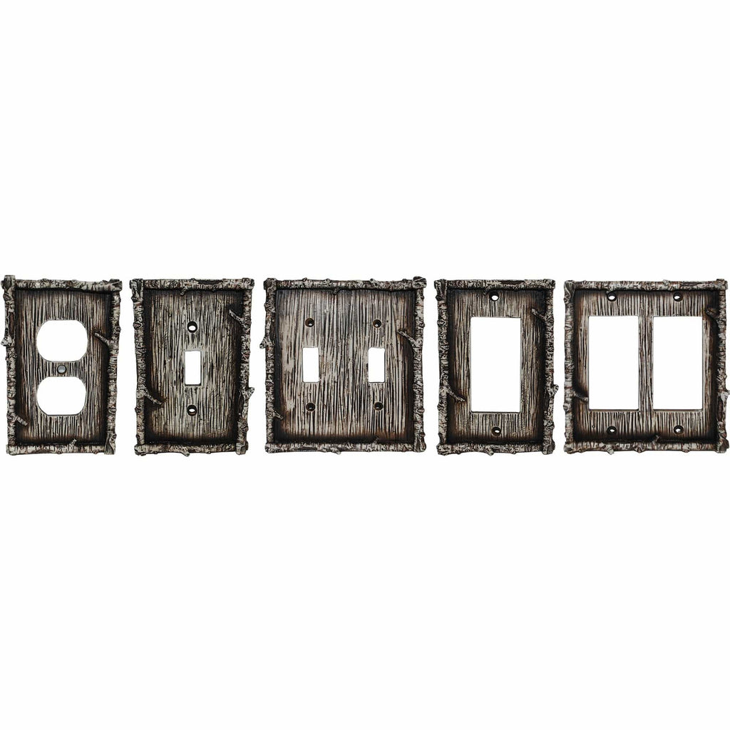 Birch Twig Double Rocker Wall Switch Plate Sale-HD
