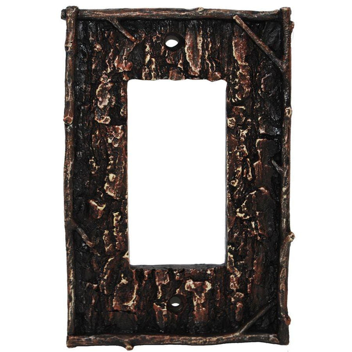 Pine Bark Single Rocker Wall Switch Plate Sale-HD