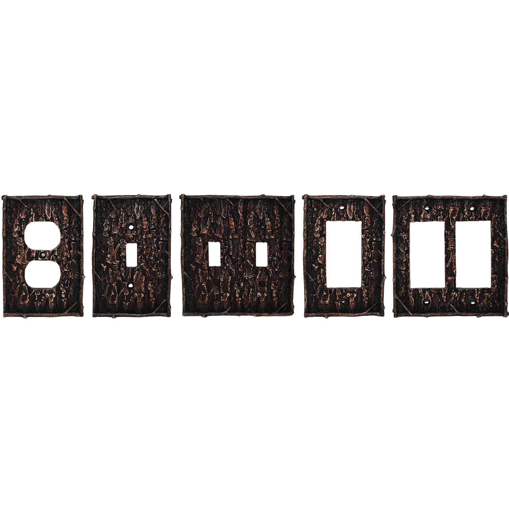 Pine Bark Single Switch Wall Plate Sale-HD