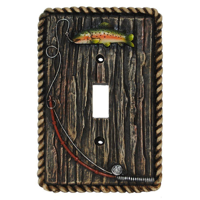 Rainbow Trout Single Switch Wall Plate Sale-HD