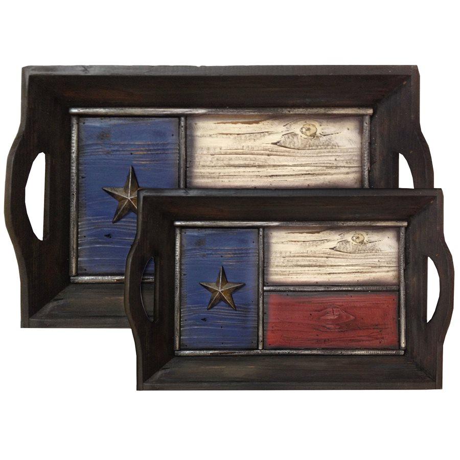 Texas Flag Tray 2-PC Set Sale-K