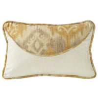 Casablanca Envelope Lumbar Pillow, Taupe & Flaxen Ikat Sale-Pillow