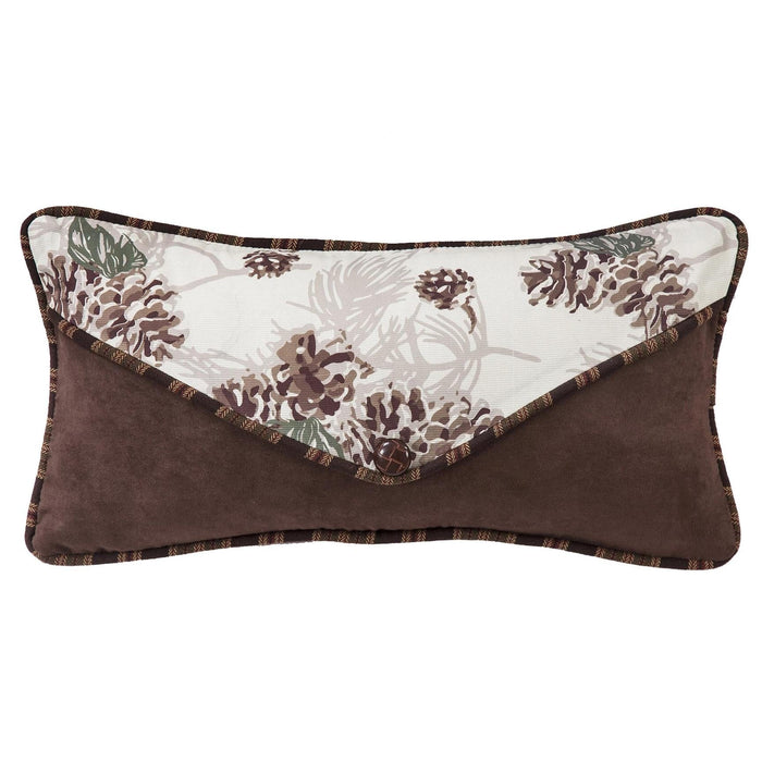Forest Pine Envelope Pillow w/ Frosted Winter Pine Cones Sale-Pillow